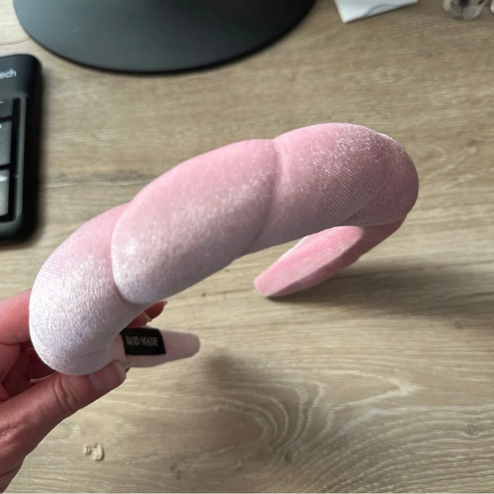 Handmade terry towel spa headband